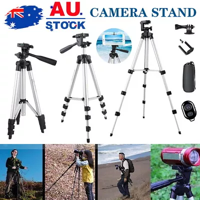 $12.59 • Buy Professional Camera Tripod Stand Mount Phone Holder For IPhone Samsung DSLR AU