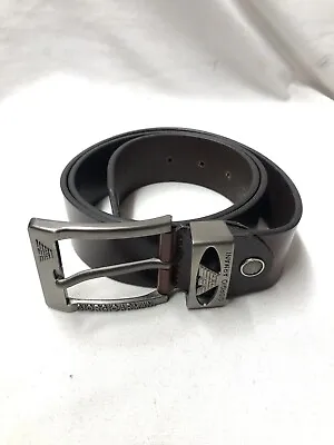 £2.20 • Buy Men’s Armani Brown Leather Size 38 To 42 Waist Nw Reversible Belt(uk03750