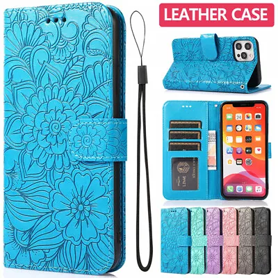 For Samsung S24/S23/S22/S21/S20 FE Ultra S10 Plus Case Leather Wallet Flip Cover • $13.99