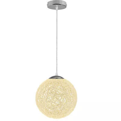 Rattan Global Lamp Shade Light Shade Ceiling Pendant Lights Lampshade Dia. 20cm • £23.58