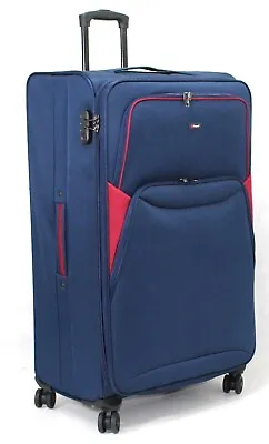 XX Large 33  4 Wheel Expandable Lightweight Hand Luggage Travel Trolley Suitcase • £52.99