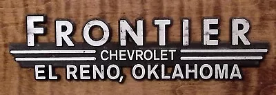 El Reno Ok Frontier Chevrolet Vintage Dealer Logo Emblem Advertisement Z3823 • $17.39