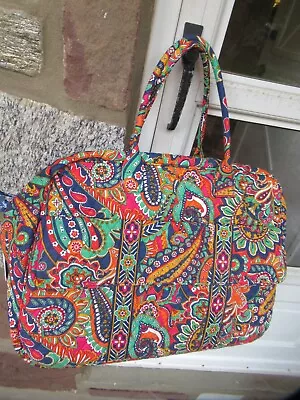 NWT Vera Bradley Grand Traveler Retired Venetian Paisley Multi Color/2 Handles • $99.99