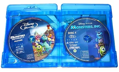 MONSTERS INC And UNIVERSITY - Custom Pixar US Blu-ray Set -LN Discs FULLY TESTED • $6.75