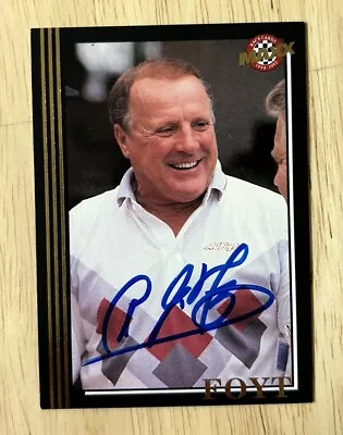 1992 MAXX #141 AJ Foyt Autograph Card • $6.99