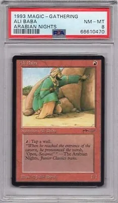 ALI BABA MAGIC Mtg  ARABIAN NIGHTS #35  PSA #66610470 GRADED NM - MT 8  1993 • $149.95