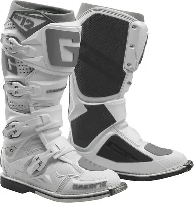 Gaerne SG-12 Boot Adult White/Grey Motocross Off Road MX/ATV Dirt Bike Boots • $486.99