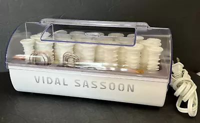 Vidal Sassoon Hairsetter Model Vs321 20 Hot Rollers/curlers 3 Sz 13 Clips Tested • $23.50