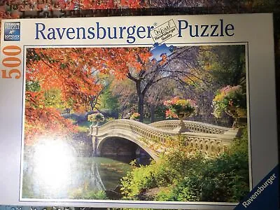 RAVENSBURGER German Puzzle 14231 Romantic Bridge 500 Piece Complete • $22.95