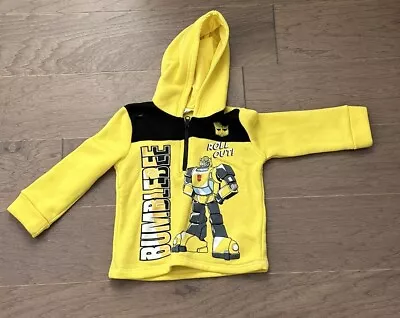 Transformers Bumblebee Big Boys 5T Fleece Half Zip Hoodie Kid • $10