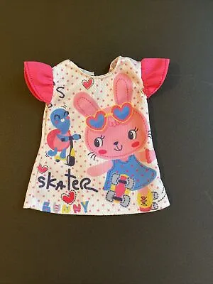 12  Doll Clothes Baby Alive Stella Melissa 10” Newborn Bunny Roller Skates Dress • $7.25
