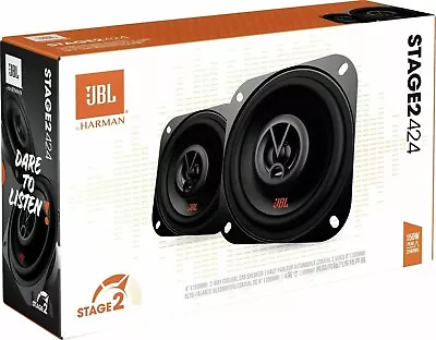 Pair Of JBL STAGE 2 424 4  2 Way Speakers 150 Watt Full Range Coaxial No Grilles • $41.98