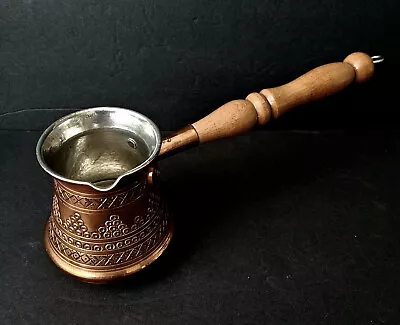 Vintage Hammered Copperbull Turkish Coffee Pot - Copper From Istanbul 9 L • $15.09