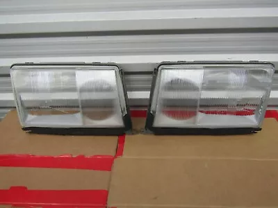 3 Mercedes W124 85-93 HEADLIGHT LENS LAMPS GLASS LEFT RIGHT BOSCH • $200