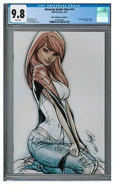 Amazing Spider-Man #14 (2019) J. Scott Campbell Virgin Variant F CGC 9.8 BX742 • $62