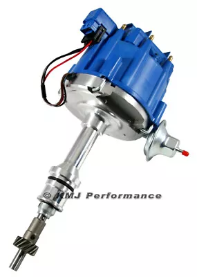 SBF Ford Small Block 260 289 302 HEI Ignition Blue Cap Distributor W/ 65K Coil • $65.99