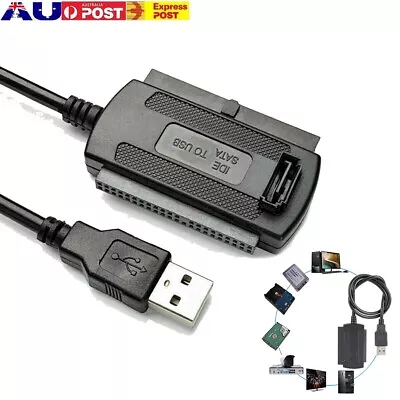 SATA PATA IDE To USB 2.0 Adapter Converter Cable For 2.5 3.5'' Hard Drive Disk • $9.69