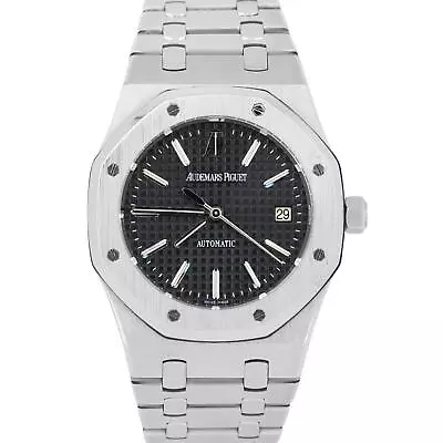 Audemars Piguet Royal Oak BLACK 39mm Stainless Steel Automatic Watch 15300ST • $26993.62