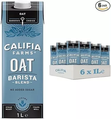 Califia Farms Oat Barista Blend With Calcium-Dairy FreeLactose FreeVegan(6x1L) • £21