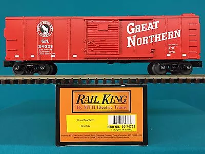 MTH Railking Box Car Great Northern O/O27 GN Boxcar 30-74729 • $53.95