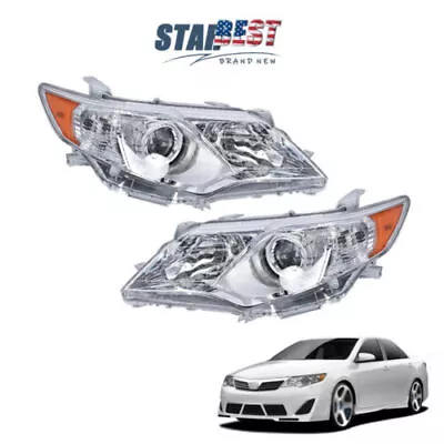 For 2012-2014 Toyota Camry Projector Headlamps Headlights Assembly Left+Right • $75.34