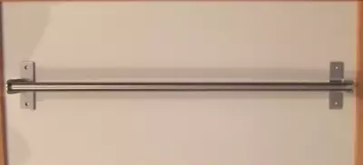 Ikea Grundtal Stainless Steel Holder Towel Rail Hanger Wall Mounted Vgc. • £9.95