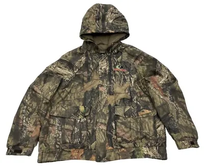 Mossy Oak Insulated Hooded Break Up Country Hunting Camouflage Jacket XXL 50-52 • $22.10