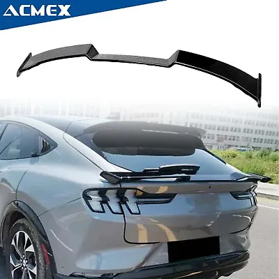 Rear Trunk Spoiler Wing For 2021-2024 Ford Mustang Mach-E Carbon Fiber Style • $79.99