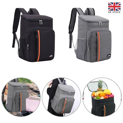 20L Insulated Waterproof Cooling Backpack Camping Picnic Rucksack Ice Cooler Bag • £10.51