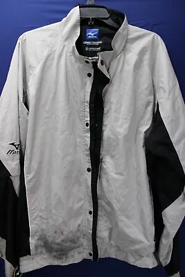 Mizuno Baseball Waterproof Jacket Silver Lightweight Performance Size XL • $14.95