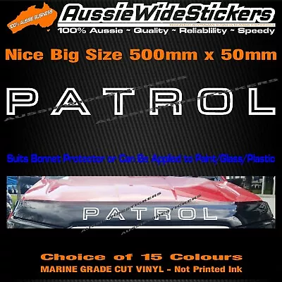 For Nissan PATROL Gu Gq 4x4 UTE Bonnet Protector Canopy Sticker 500mm • $12.90