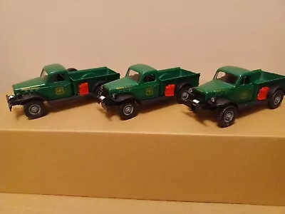 3 PACK Die-Cast 1:48 Scale 1947 Dodge Power Wagon - FORESTRY  SERVICE - Distress • $25.99