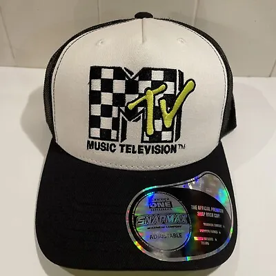 MTV Trucker Hat Mesh Hat New Adjustable Hat Throwback Music Television Retro NEW • $19.99