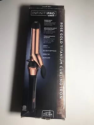 Conair Infiniti Pro 1 1/4  Rose Gold Titanium Curling Iron (Model: CD251T) New! • $12