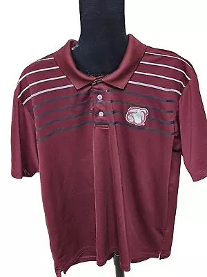 Mississippi State Bulldogs Russell Athletic Men's Size XL Striped And Solid Polo • $25