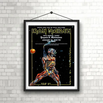 $9.98 • Buy Iron Maiden The Omni 1987 Vintage Concert  Poster