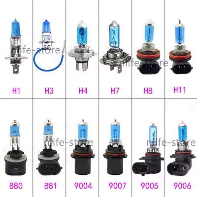 10X H1 Halogen Headlight White Fog Light Lamp 9005 9006/HB4 12V 6000K Bulb 55W • $21.99