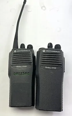 Lot Of 2 Motorola CP200 Two Way Portable Radio • $94.50
