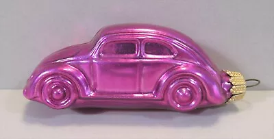 Kurt Adler Blown Glass Pink Volkswagen Ornament - Germany • $20.50