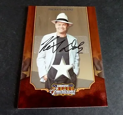 2009 Donruss Americana Micky Dolenz Autograph & Swatch Card #098/100 The Monkees • $29.95