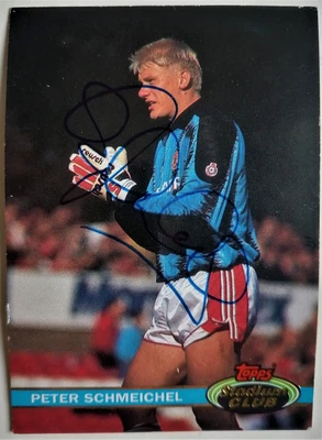 £49.99 • Buy Peter SCHMEICHEL ~Manchester Utd ~Topps Stadum Club 1992 # 191 ~SIGNED ROOKIE