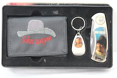 John Wayne Big Jake Knife Wallet And Bottle Opener Key Chain Gift Set • $44.99