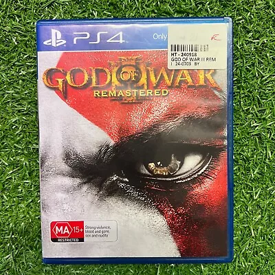 GOD OF WAR 3 : Remastered - PS4 Game In Case • $21