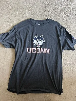 $10 • Buy Uconn Huskies Shirt NCAA Mens Size L Champion