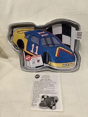 Vtg 1997 Wilton Nascar #11 Race Car Cake Birthday  Pan 2105 1350 W/Insert & Book • £24.08