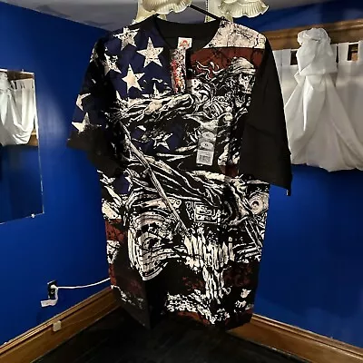 LOT OF 2 MIAMI INK T Shirt Mens XL Black Skulls Cotton Made In USA Short Sleeve • $25