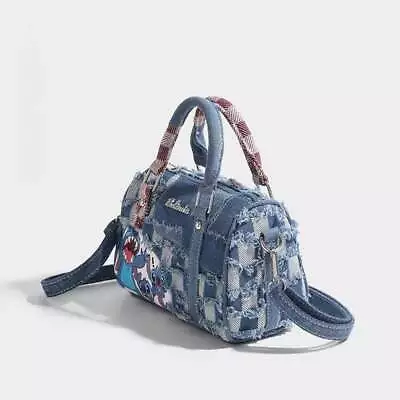 Disney Handbag Lilo Stitch Plush Shoulder Bag Crossbody Purse Jean New AU • $31.99