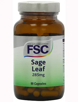 FSC Sage Leaf 285mg 90 Capsules • £7.99