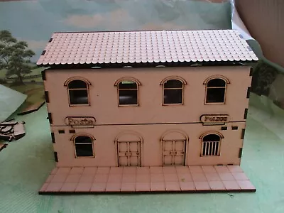 28mm Police Station Post Office With Front Pavement And Back Yard  Scenery • £11