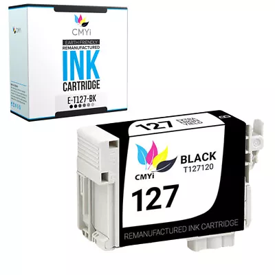 1PK Black T127 Ink Cartridge Replacement For Epson 127 Stylus NX530 Workforce • $10.99